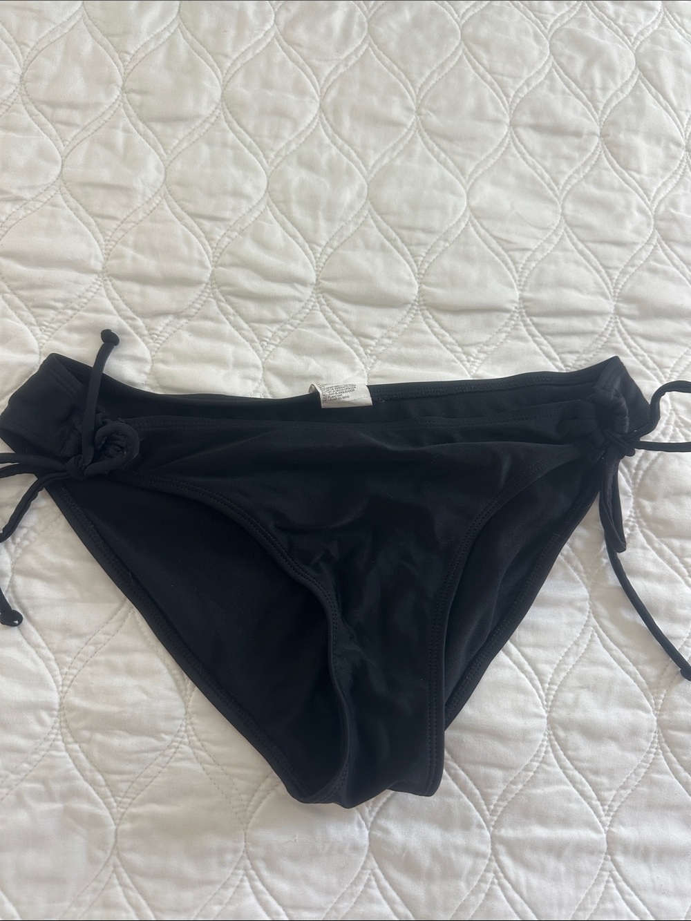 Roxy Black Tie-Side Bikini Bottom